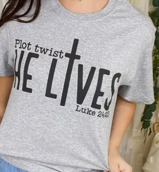 He lives t-shirt